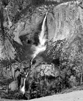 Yosemite Falls from Sentinal Dome 1991